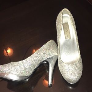 Silver Sparkly Touch up heels